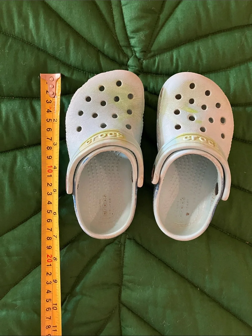 Crocs light blue color, kids size C8